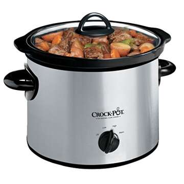 Crockpot Manual 3-Quart Slow Cooker, Perfect for Home Cooking