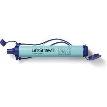 LifeStraw Personal Water Filter for Hiking, Camping, Travel, and Emergency Preparedness