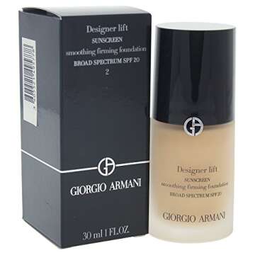 Giorgio Armani Designer Lift Smoothing Firming Foundation SPF 20, 2 Light Warm