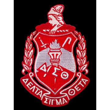 Delta Sigma Theta Sorority Shield Cotton Emblem Patch 3"