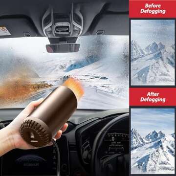 12V Portable Car Heater - Fast Heating & Cooling Defroster