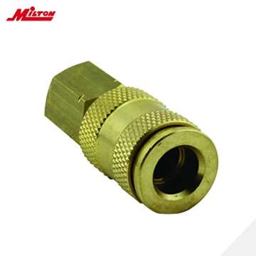 Milton S-217 1/4" NPT V Style Coupler and Plug Kit - 6 Piece