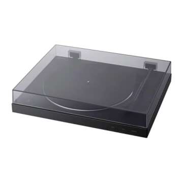 Sony PS-LX310BT Belt Drive Turntable: Fully Automatic Wireless Vinyl Record Player with Bluetooth and USB Output Black