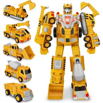 Robot Toy Trucks Set