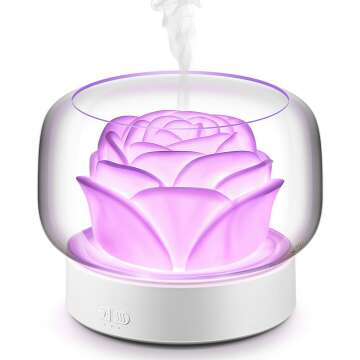 Large Room Aromatherapy Diffuser: SEVEYEE 500ml - 24 Hours Running Time, 7 Colors Lights