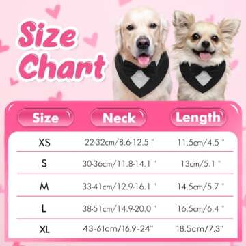 FUAMEY Dog Tuxedo, Adjustable Black Polycotton, X-Small, Formal Attire for Small Breeds, Wedding, Birthday, Valentine's Day, Cosplay