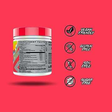 GHOST Legend V3 Pre-Workout Powder, Lemon Crush - 30 Servings – Pre-Workout for Men & Women with Caffeine, L-Citrulline, & Beta Alanine for Energy & Focus - Free of Soy, Sugar & Gluten, Vegan