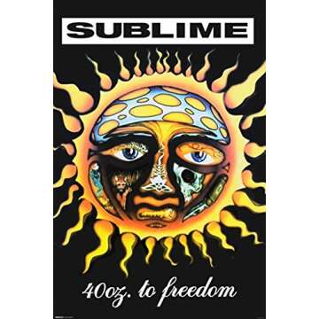 Pyramid America Sublime 40 Oz to Freedom Album Cover Posters - Vibrant Band Poster With Iconic Modern Wall Art - 24x36 Inches For Aesthetic Room Decor