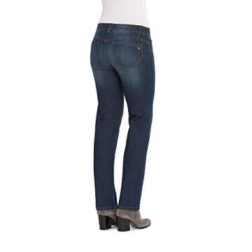 Democracy womens Plus-size "Ab"solution Straight Leg Jeans, Indigo, 16 Plus