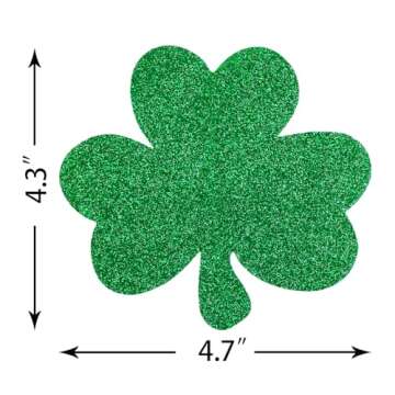 12PCS St. Patrick’s Day Shamrock Decorations - Lucky One Birthday Hanging Garland Irish Party Ornaments