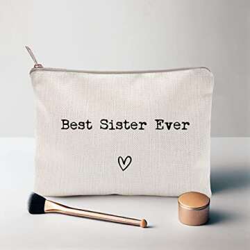 Best Sister Ever Makeup Case Gift for Friends