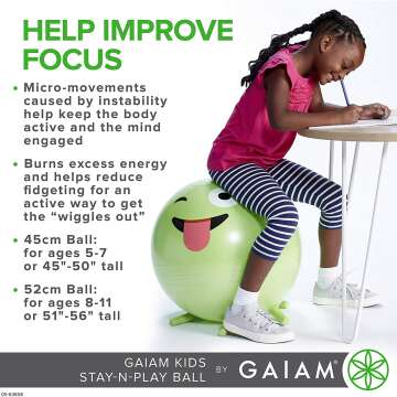 Gaiam Kids Balance Ball