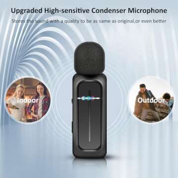 Wireless Lavalier Microphones for iPhone and Android