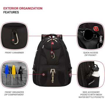 SwissGear 1900 Backpack | TSA-Friendly & Durable