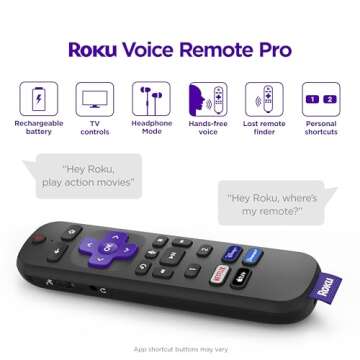 Roku Ultra 4K HDR Streaming Device with Voice Remote Pro