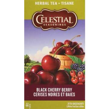 Celestial Seasonings Black Cherry Berry Tea - 20 Count Pack