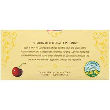 Celestial Seasonings Black Cherry Berry Tea 20 Count