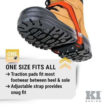 K1 Mid-Sole Ice Cleats 💥 - Rotatable Winter Traction Aids for Snow, Ice, Indoor & Outdoor Activities 🏔️