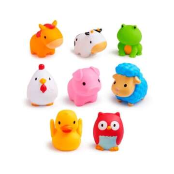 Munchkin® Farm™ Animal Squirts Baby Bath Toy, 8 Pack