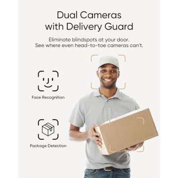 eufy Security Video Doorbell E340, Dual Cameras with Delivery Guard, 2K Full HD and Color Night Vision, Wired or Battery Powered, HomeBase S380 Compatible, No Monthly Fee (Renewed)