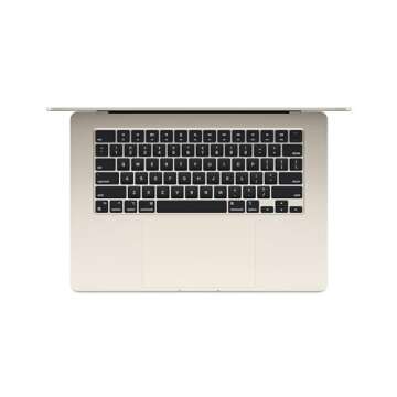 Apple 2024 MacBook Air 15-inch Laptop with M3 chip: Built for Apple Intelligence, 15.3-inch Liquid Retina Display, 16GB Unified Memory, 256GB SSD Storage, Backlit Keyboard, Touch ID; Starlight