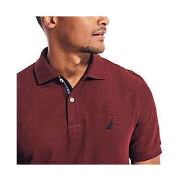 Men's Nautica Polo Shirt in Royal Burgundy - XL