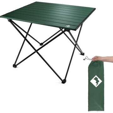 VILLEY Portable Camping Side Table for Outdoor Cooking & Picnics