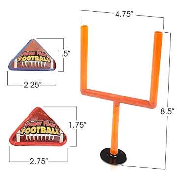 ArtCreativity Finger Flick Football Games (Set of 2) Football Mini Games, with Posts and Foam Footballs Toys, Office Desk Toys, Indoor Sports Party Favors, Football Gifts for Boys, Girls, and Adults