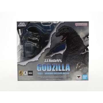 TAMASHII NATIONS - Godzilla vs. King Ghidorah - Godzilla [1991] -Shinjuku Decisive Battle-, Bandai Spirits S.H.MonsterArts Action Figure, 6.3 Inch