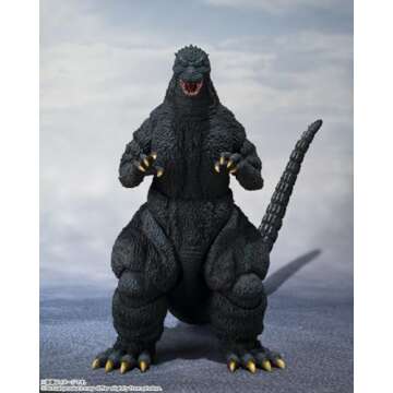 TAMASHII NATIONS - Godzilla vs. King Ghidorah - Godzilla [1991] -Shinjuku Decisive Battle-, Bandai Spirits S.H.MonsterArts Action Figure, 6.3 Inch