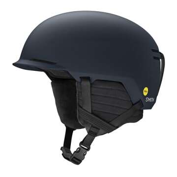 SMITH Scout MIPS Round Contour Fit Snow Helmet in Matte French Navy, Size Medium