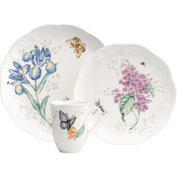 Elegant Lenox Butterfly Meadow Dinnerware Set