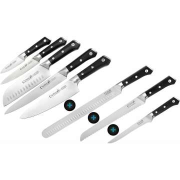 Premium Slicing, Bread & Boning Knife Set - German Steel