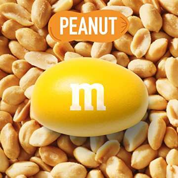 M&M'S Peanut Milk Chocolate Candy Bulk Pack 38 oz