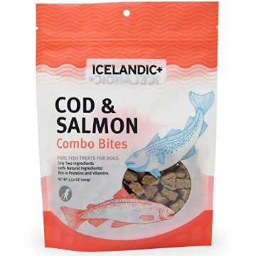 Icelandic+ Plus Cod & Salmon Combo Bites Dog Treat 3.0-oz Bag