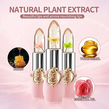 Flower Jelly Lipstick Set | Temperature Change & Moisturizing