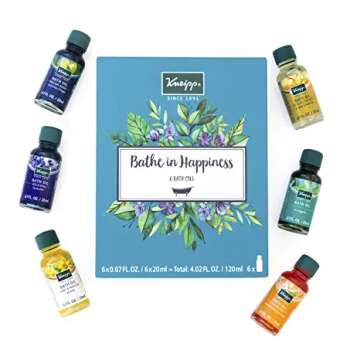 Kneipp 6 Piece Herbal Bath Oil Set, 6 x 20 Milliliter Bottles