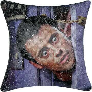 Friends Joey Sequin Pillow