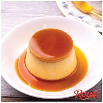 Royal Bilingual Flan Dessert Mix, Family Size, Fat Free 3.81 Ounce (Pack of 12)