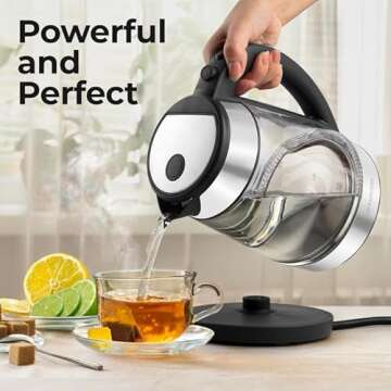 Fast-Boiling 1.7L Electric Kettle with Auto Shut-Off