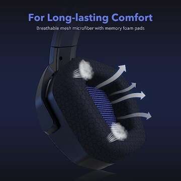 NUBWO N16 Gaming Headset - Noise Canceling Mic, Stereo Sound, and Comfortable Design for PS5, PS4, Xbox One, Switch, PC, Laptop, and Mac (Very PERI)