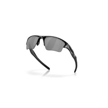 Oakley Men's OO9154 Half Jacket 2.0 XL Rectangular Sunglasses, Polished Black/Black Iridium, 62 mm + 1