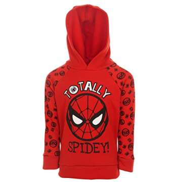 Marvel Avengers Spider-Man Little Boys Pullover Hoodie & Jogger Pants Red 6