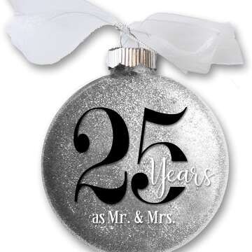 25th Anniversary Christmas Ornament