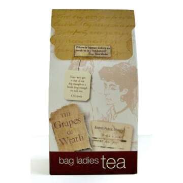 Novel Teas Book Lover's Tea contains 25 teabags individually tagged with literary quotes from the world over, made with the finest English Breakfast tea, for the book lover