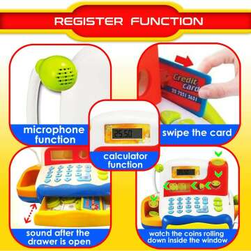 Interactive Cash Register Playset for Kids