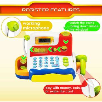 Interactive Cash Register Playset for Kids