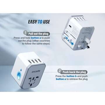 EPICKA Worldwide Universal Travel Power Adapter