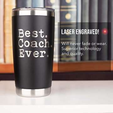 Best Coach Ever Stainless Steel Travel Tumbler 20oz