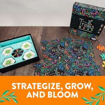 Trellis - Strategic Board Game | Perfect for Game Nights, Parties, and Casual Hangouts Components | Easy to Learn, Fun to Master | Ideal for 2-4 Players